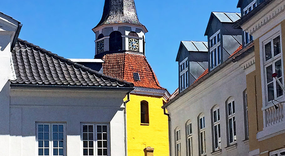 Faaborgs markantes Wahrzeichen – Glockenturm der ehemaligen Stadtkirche