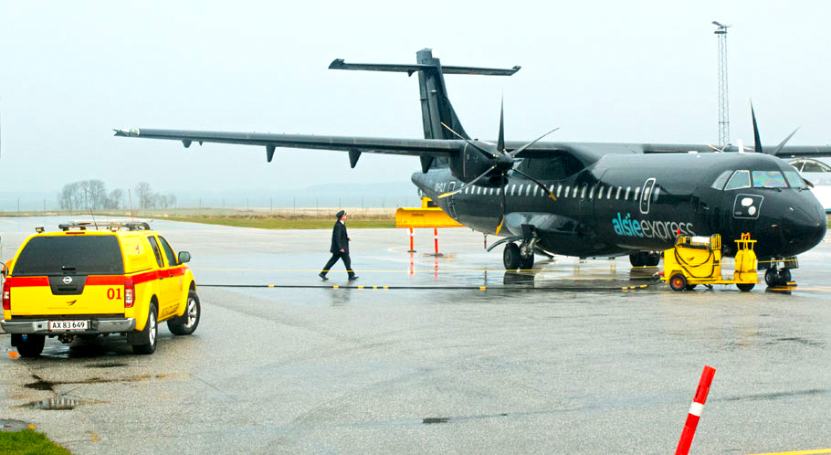 Innerdänisch fliegt man Turboprop