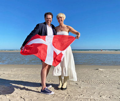 Hochzeit am Strand von Grenen