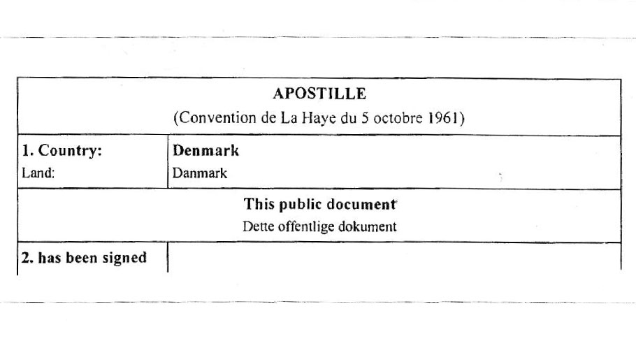 Eine Apostille bestätigt die letzte Unterschrift - nicht jedoch den Inhalt