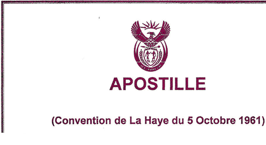 Apostille aus Südafrika