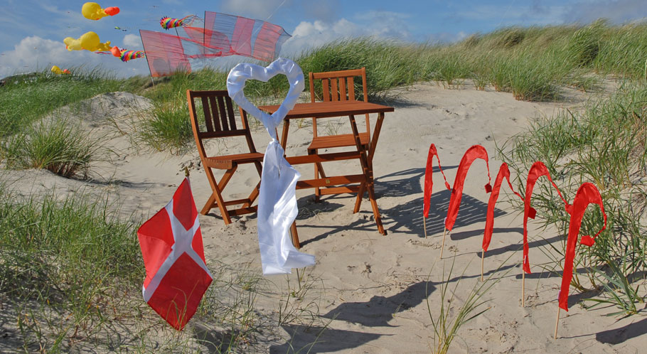 In den Dünen wartet ein lauschiges Plätzchen auf das Hochzeitspaar